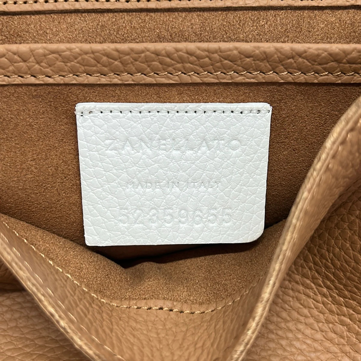 ZANELLATO Postina Baby Brown Leather Handbag