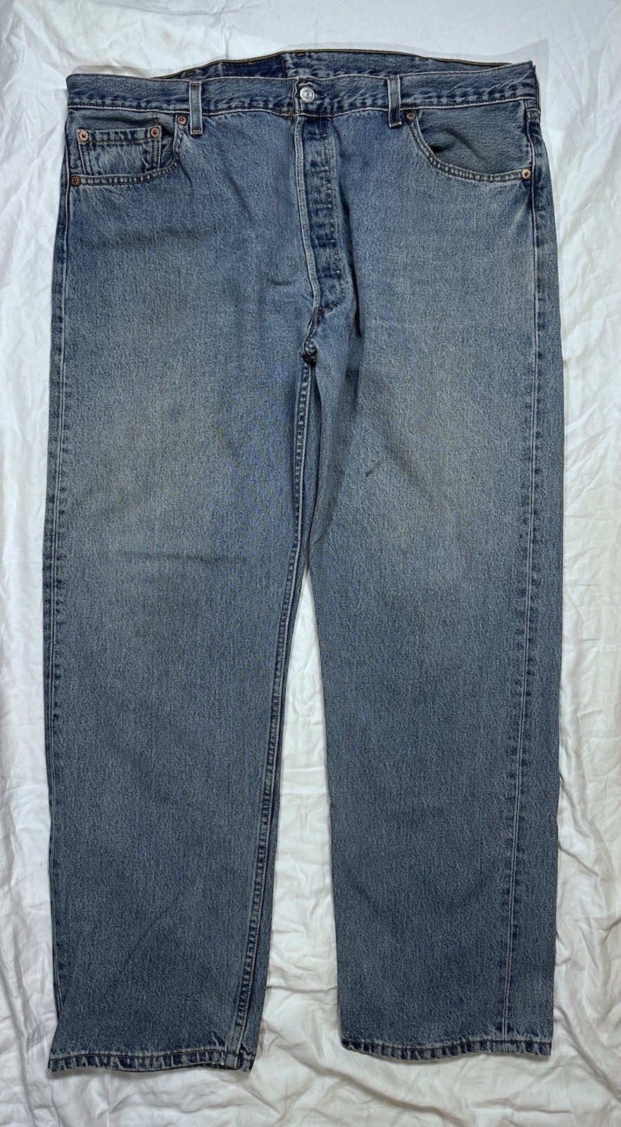 [150] VTG Levi’s 501 42×30 (40×30.5) Sashiko Mended Made In USA MiUSA Strauss