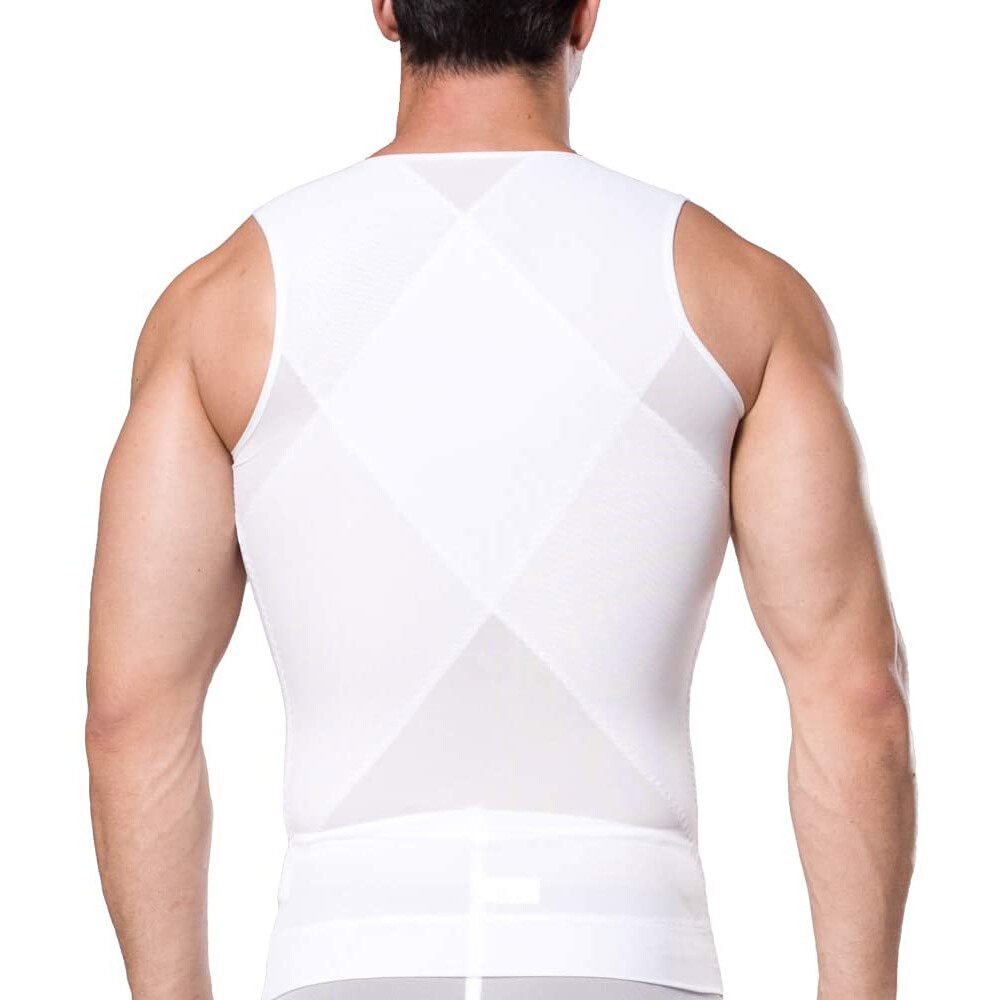 Mens Compression Shirts Vest Slimming Body Shaper Tummy Control Fitness Tank Top