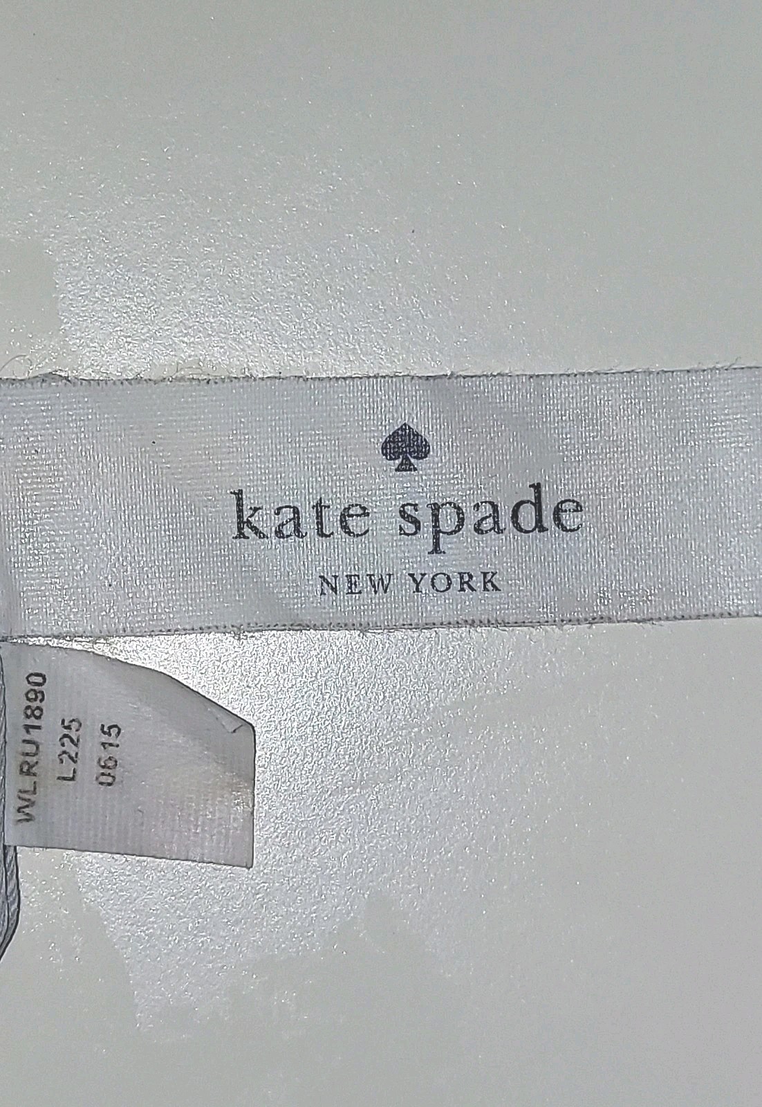 Kate Spade Leroy Street Bee Black Pebble Leather Wristlet Bow Strap Wallet Pouch