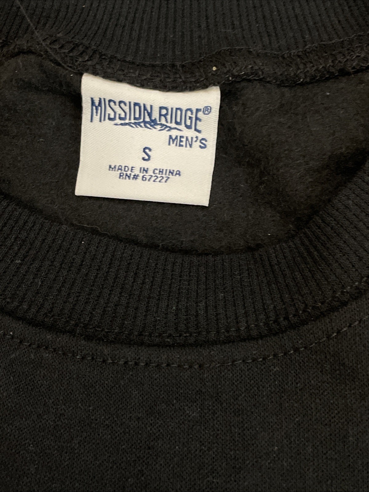 NWT Mission Ridge Black Fleece Sweatshirt & Joggers Set – Size Small – 2 Piece