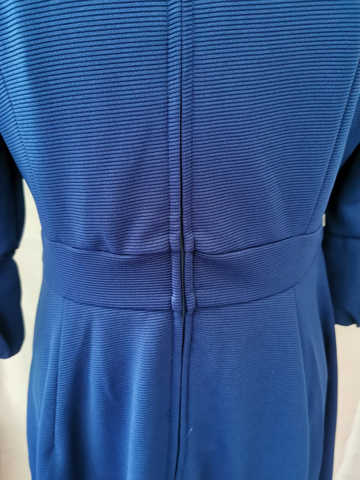 Jolie Moi Ladies Dress Bnwt Size 14 Royal Blue Lined 3/4 Sleeves Scoop Neck