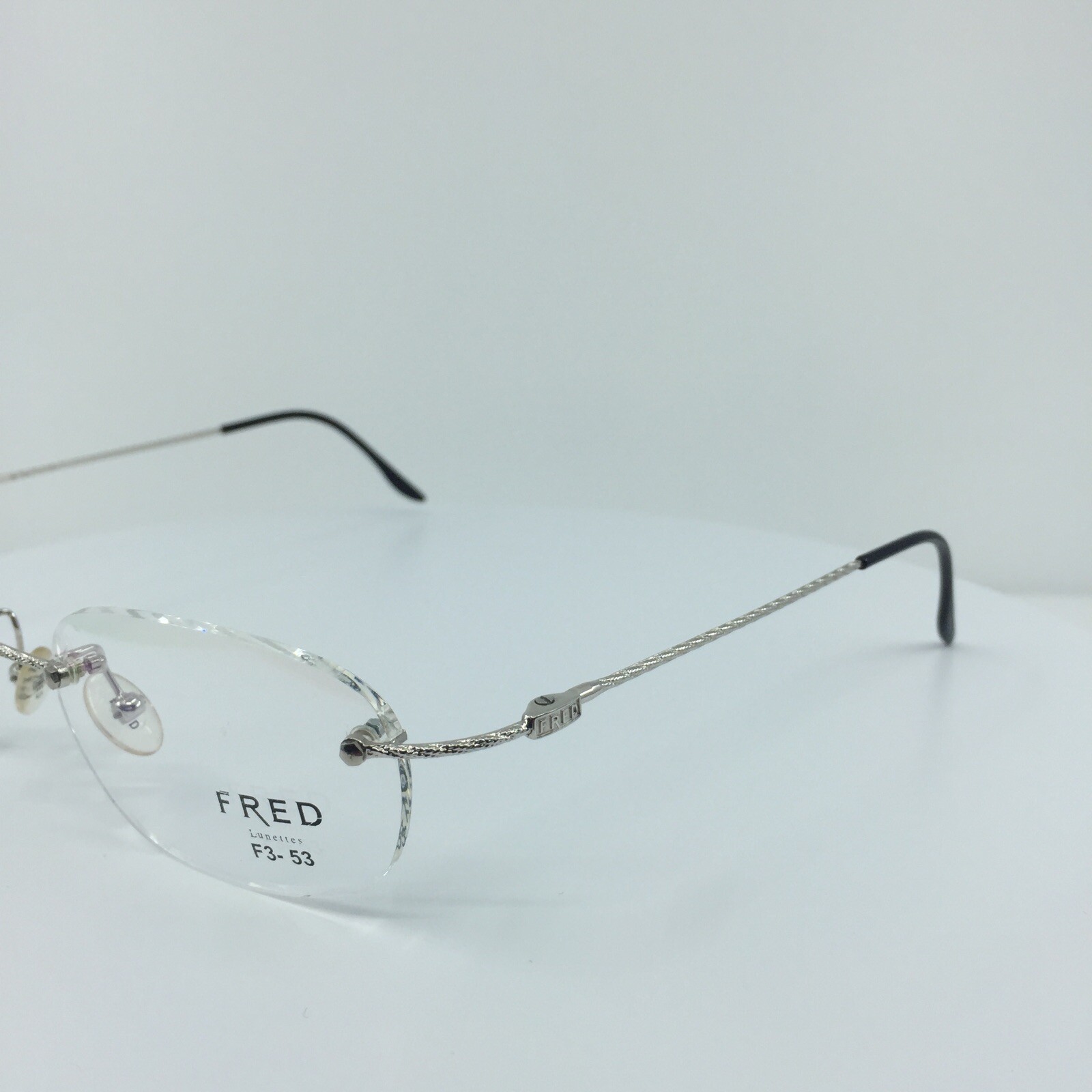 New Authentic FRED Lunettes F10 L01 F3 Eyeglasses C. 002 Platinum 53-19mm France