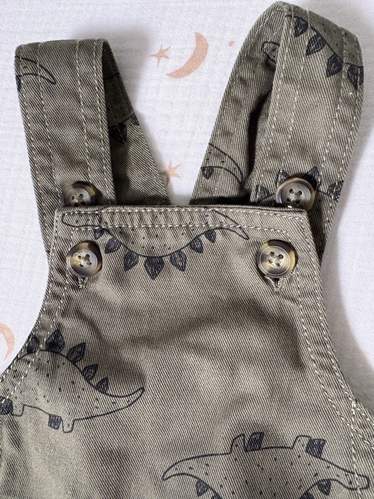 Carter’s Preemie Green Overall And Long sleeved Crewneck Dinosaur Outfit NWOT