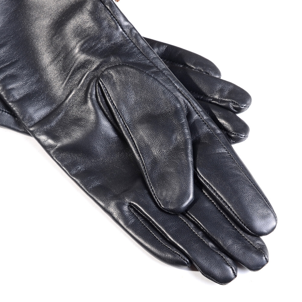 60 70 80cm Men’s Male 100% Real leather Punk Party Dancing Opera/Long Gloves