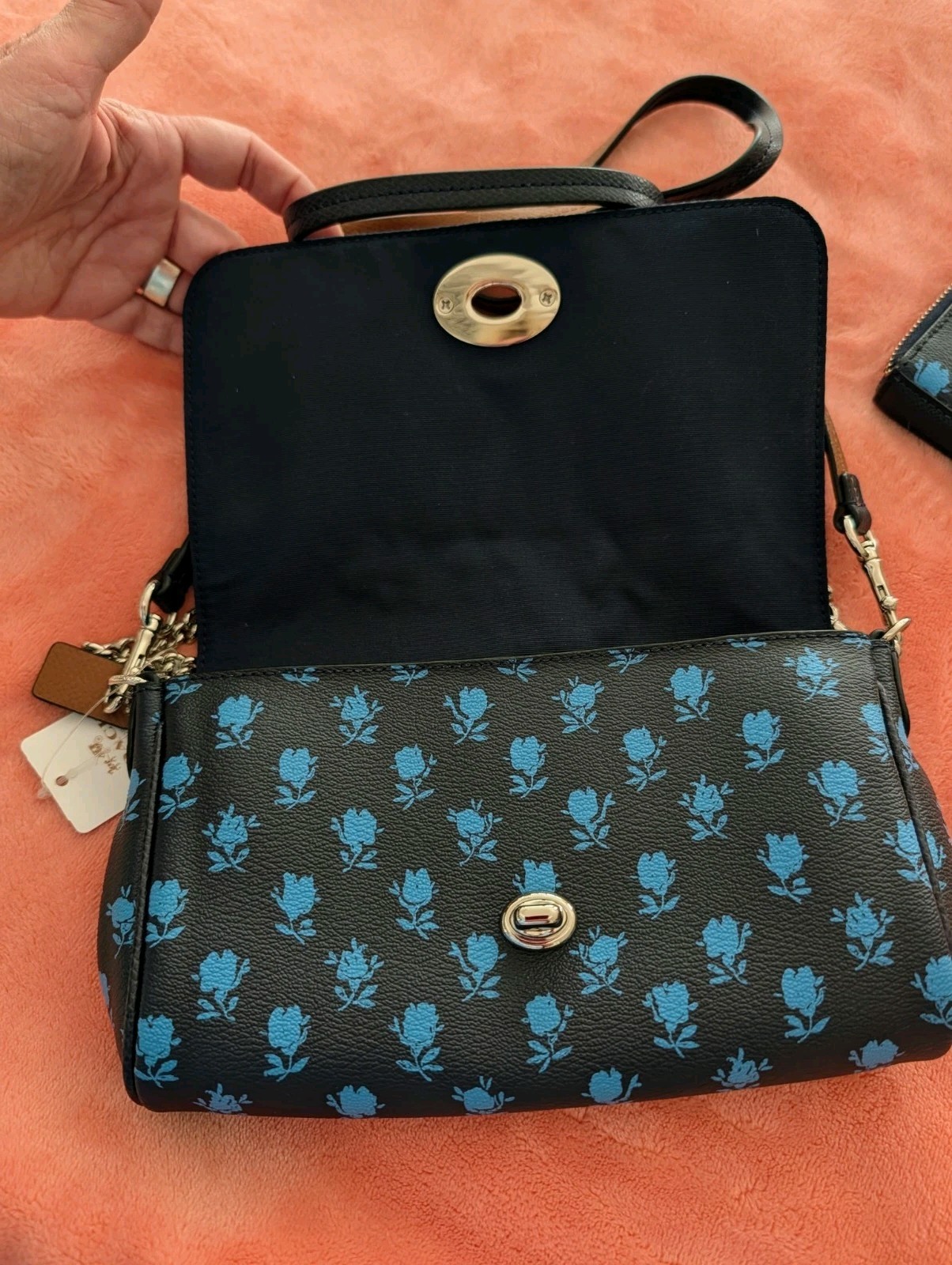 COACH F358182 BADLANDS MINI RUBY CROSSBODY BAG & WALLET SET NEW W/TAGS!