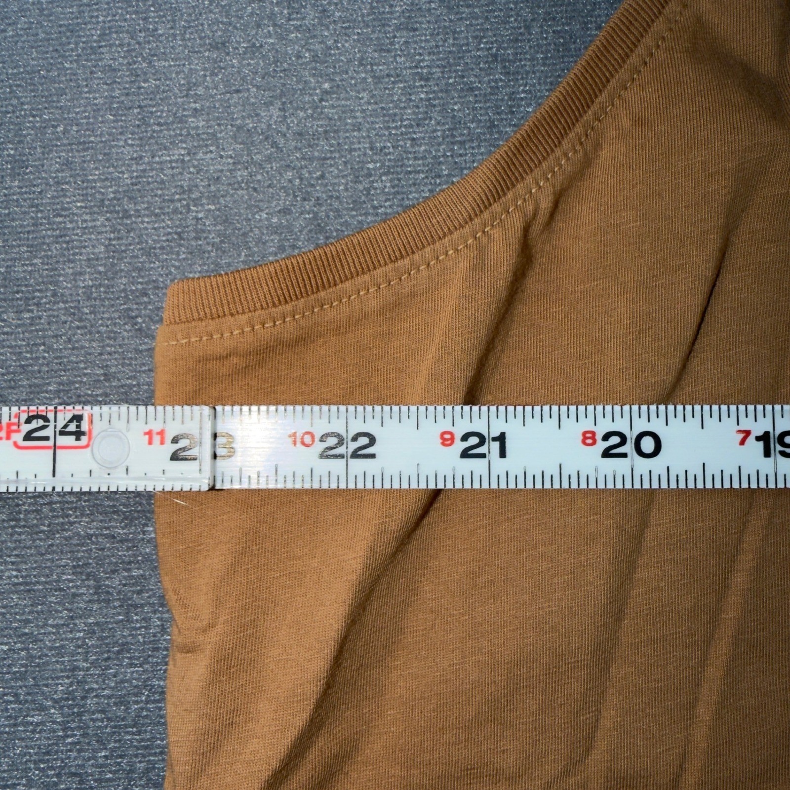 Pact Organic Cotton Tank Top XXL Camel Brown Sleeveless Crew Neck Relaxed Fit
