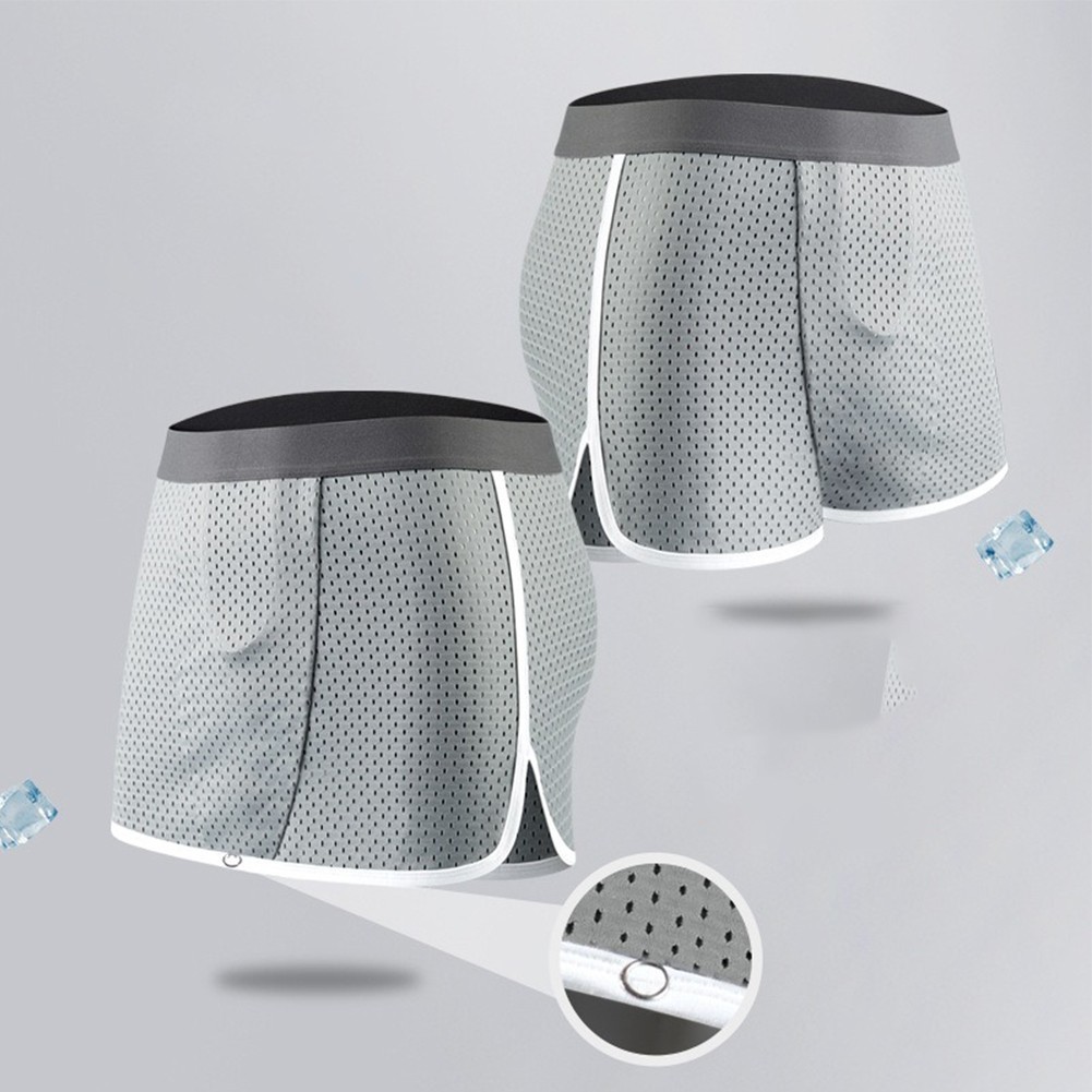 Comfortable Men’s Open Crotch Boxer Briefs Breathable Underwear for LINGERIE