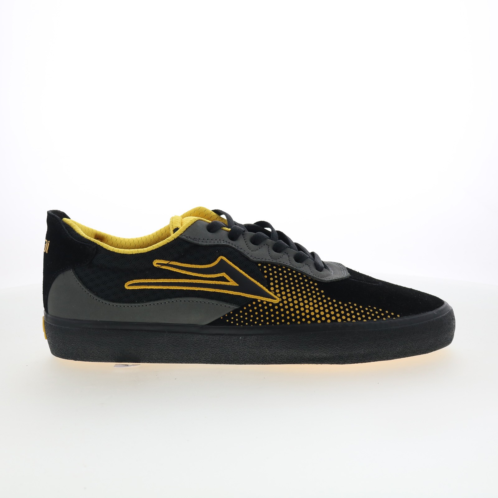 Lakai Essex Mens Black Suede Lace Up Skate Inspired Sneakers Shoes