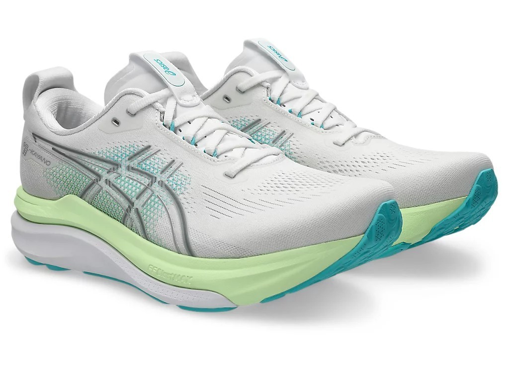 ASICS GEL-KAYANO 33 1011C167 100 White Energy Aqua Men Running Shoes