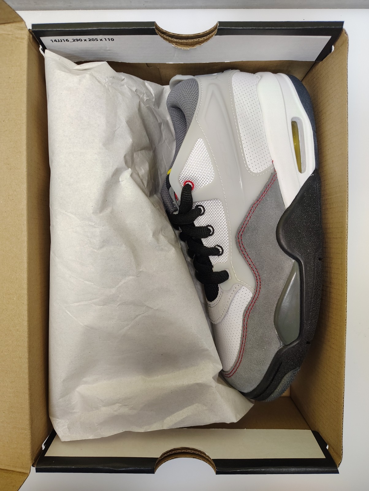 Air Jordan 4 RM White RED BLACK BLANC FUME Size 6.5Y/8W IB8051-100 New With Box