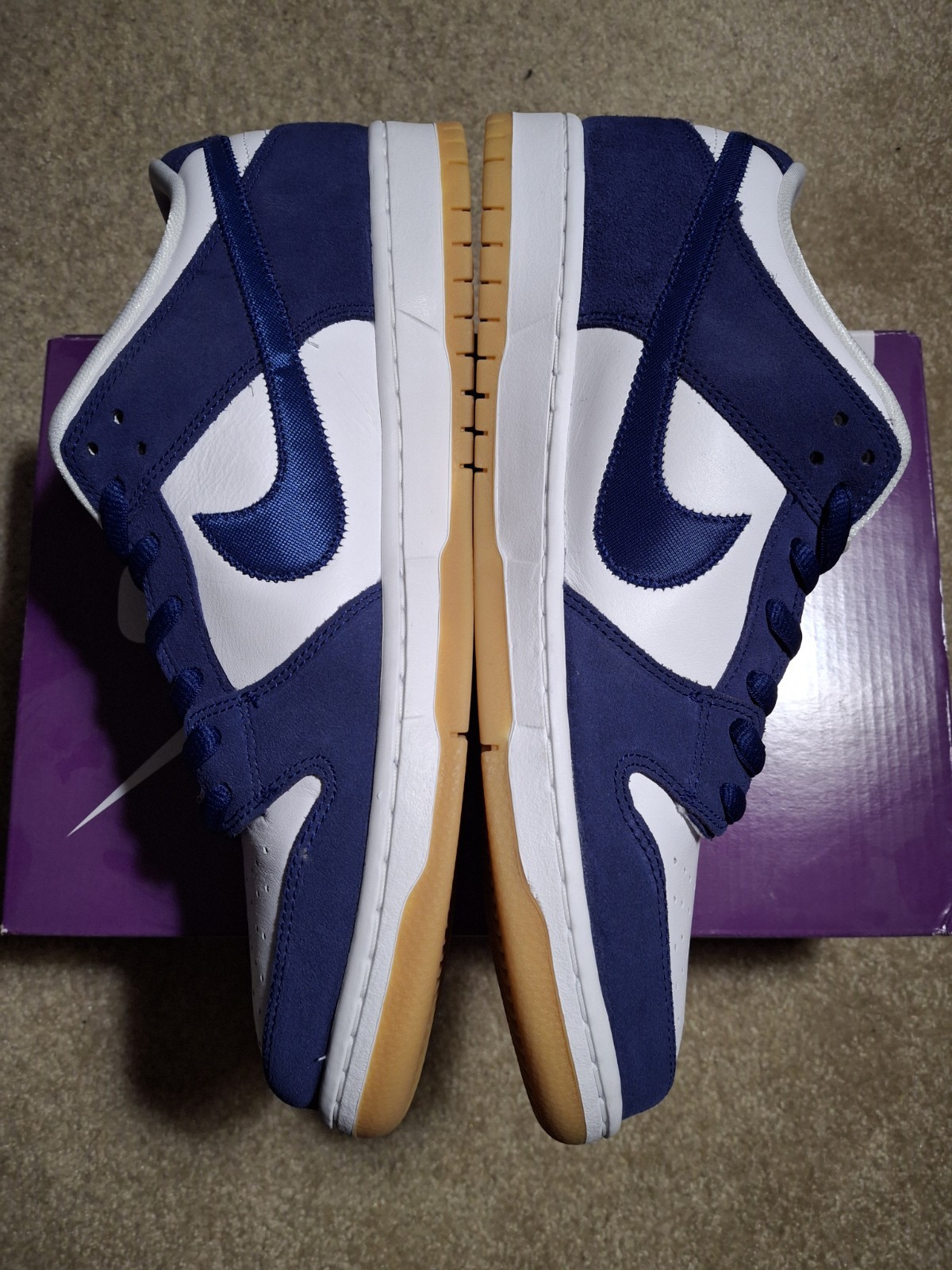Size 14 – Nike SB Dunk Low Pro Los Angeles Dodgers Blue White Gum Suede