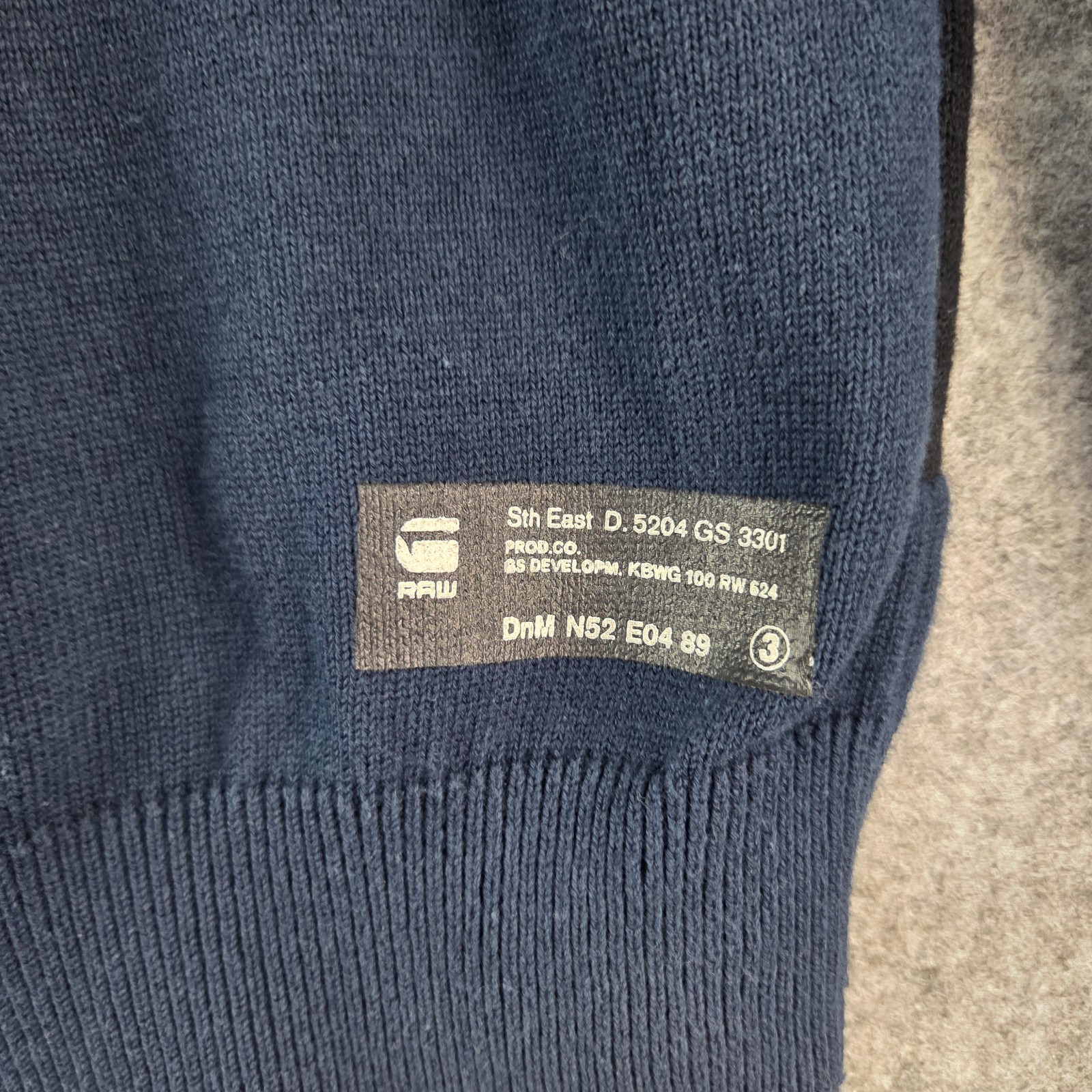 G-Star Raw Jumper Womens Small Blue Pullover V Neck 15742