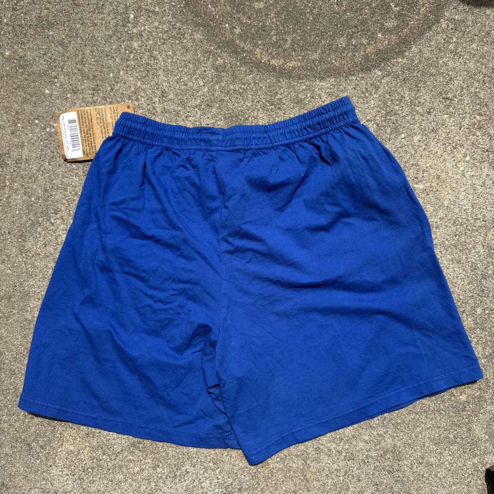 Vintage 90s Powerhouse Gym Athletic Workout Shorts Large New Blue **flaws**