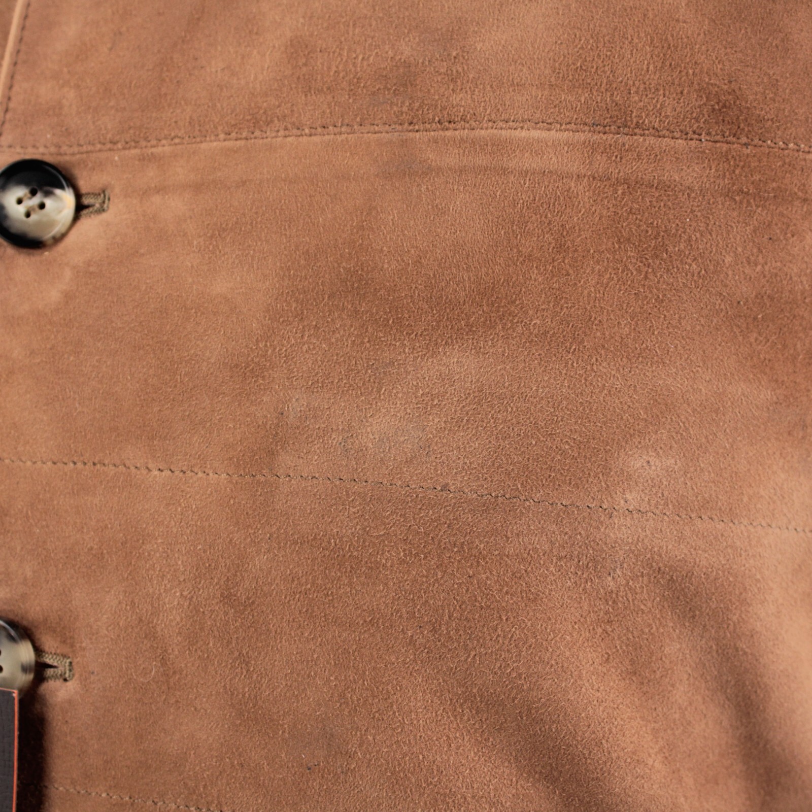 Rifugio NWD Vest / Bodywarmer Size 48 (Small US) In Light Brown Suede Handmade