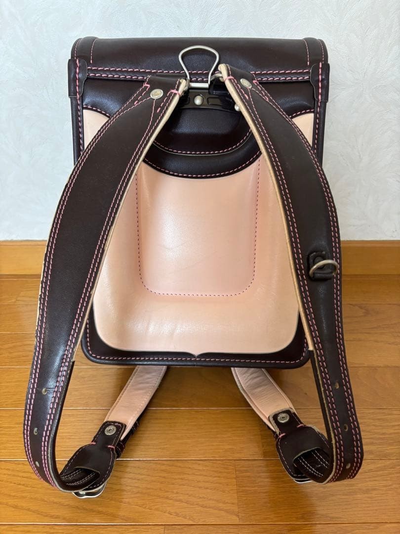 Randoseru Tsuchiya Kaban Kid’s School Bag Backpack Dark brown Used in Japan