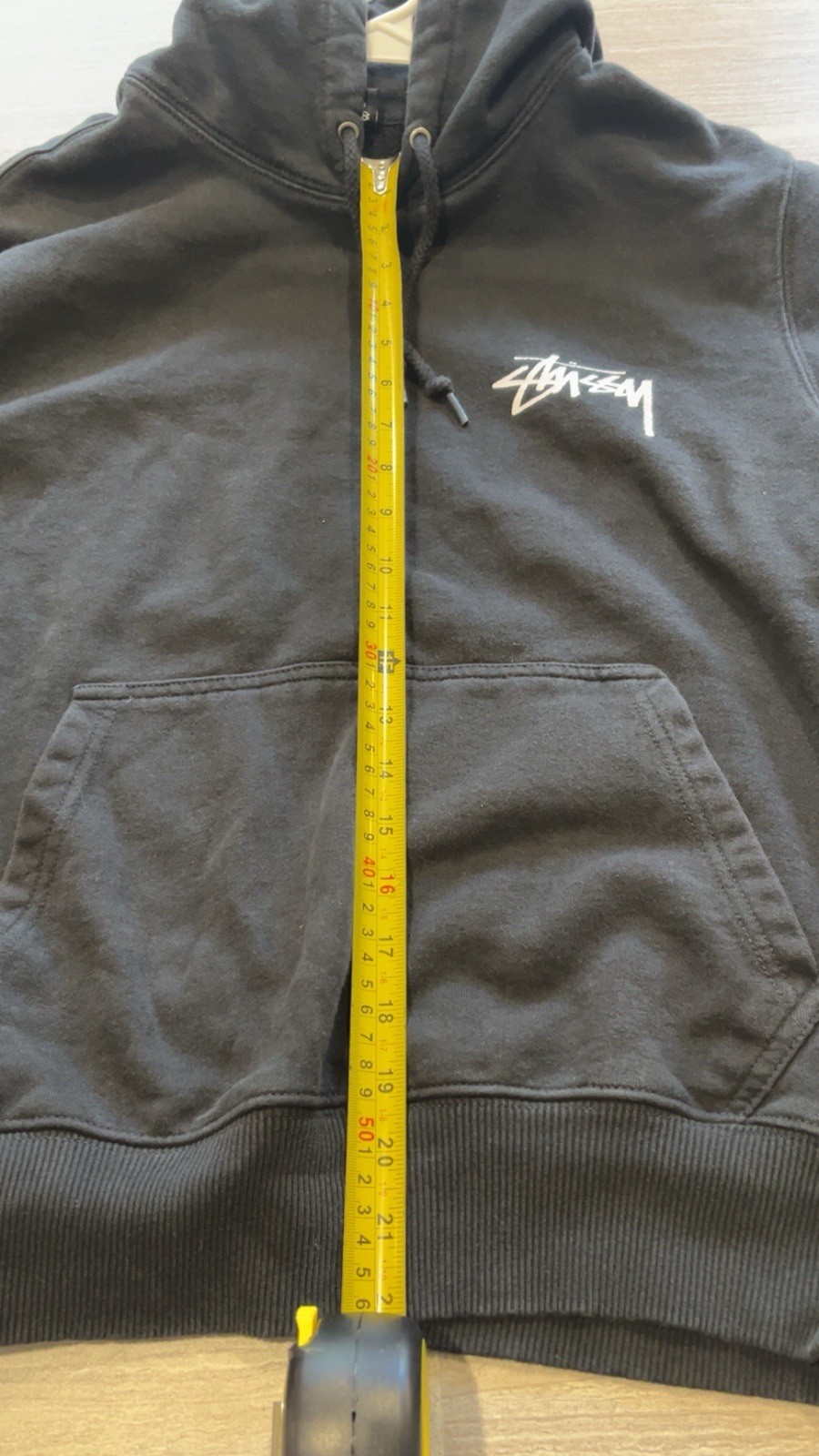 Stussy Jorge Hoodie Mens Small Black Sweatshirt Mint Shape 21”x22”