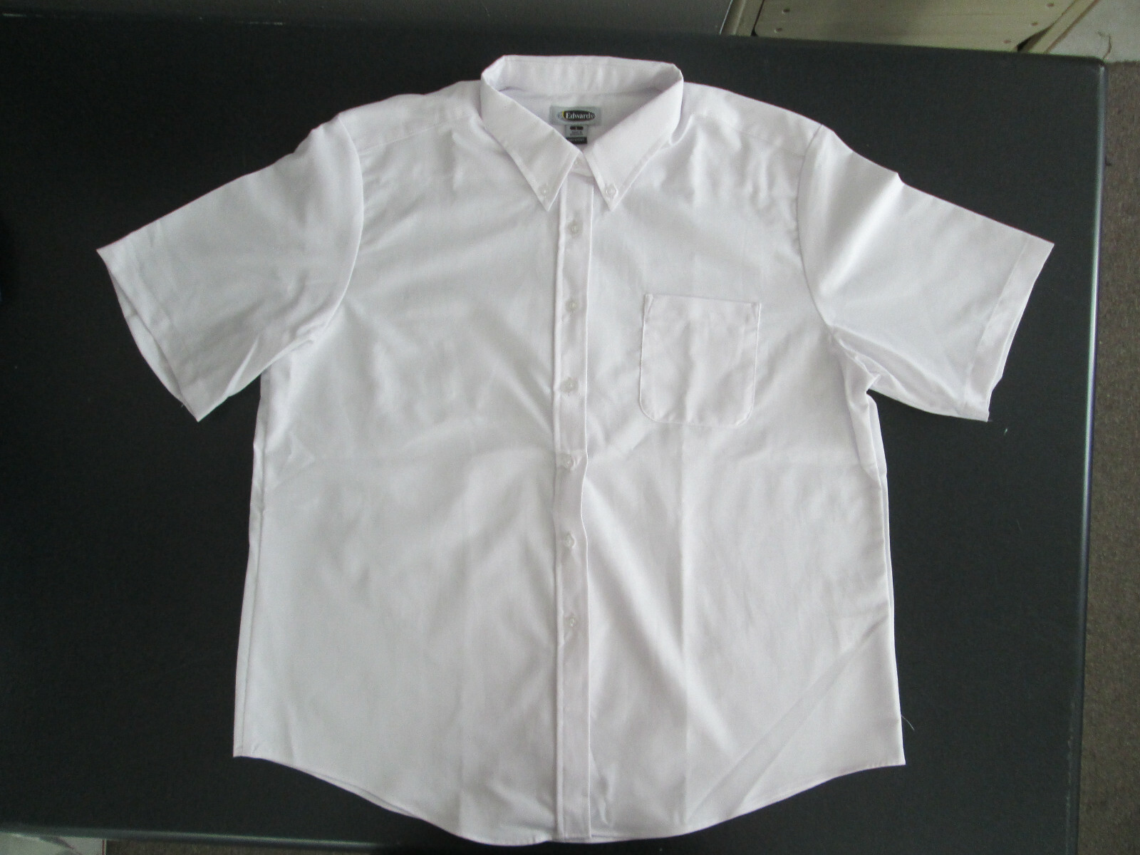Womens Shirt white short sleeve Edwards xxs xs small med large xl 2x 3x New 5027