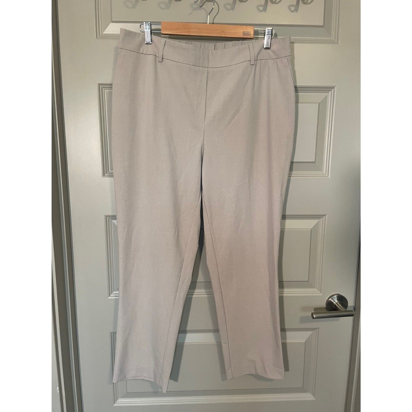 Haver + Blair pull-on beige ankle dress pants, size XL