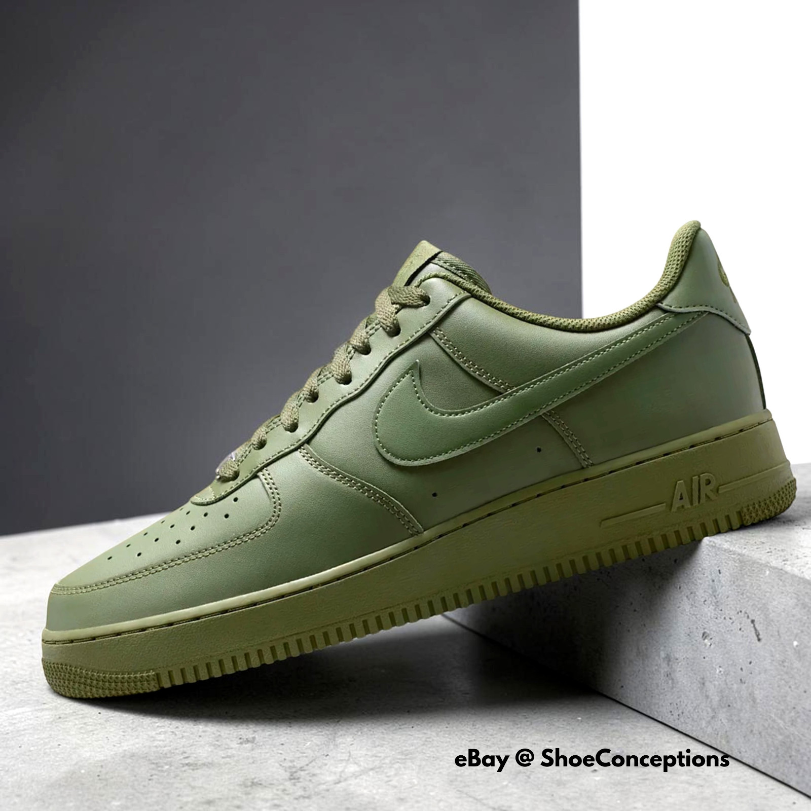 Nike Air Force 1 ’07 Shoes Army Olive Black IH1698-300 Men’s Sizes NEW