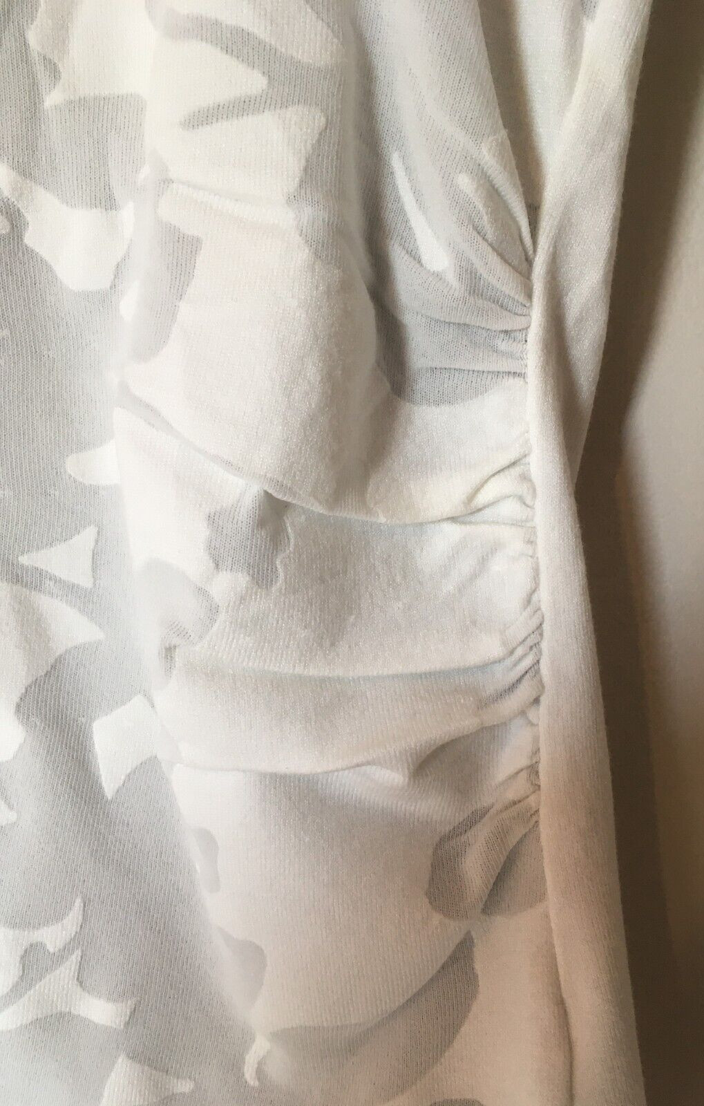Phase Eight Burnout Top V Neck Leticia Knit Floral Size 16 Uk BNWT RRP £59 Ivory