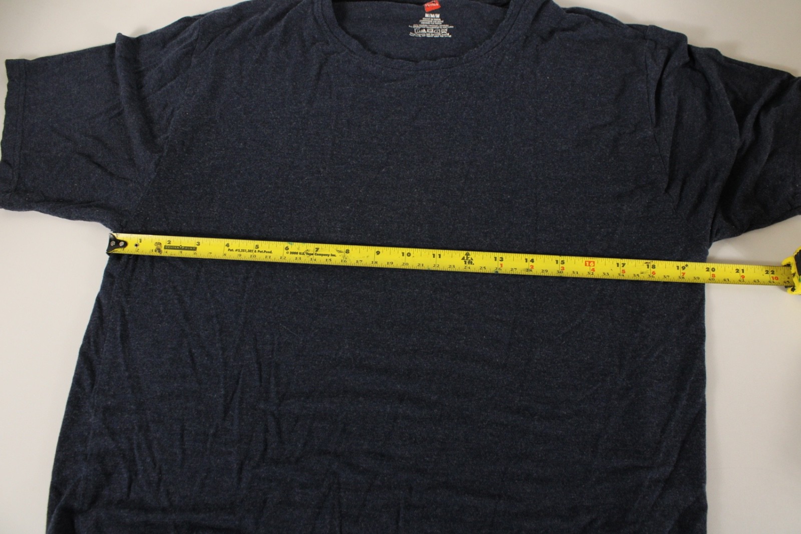 Hanes Blue T-shirt Medium M Super Soft 95% Modal Viscose 5% Spandex Undershirt