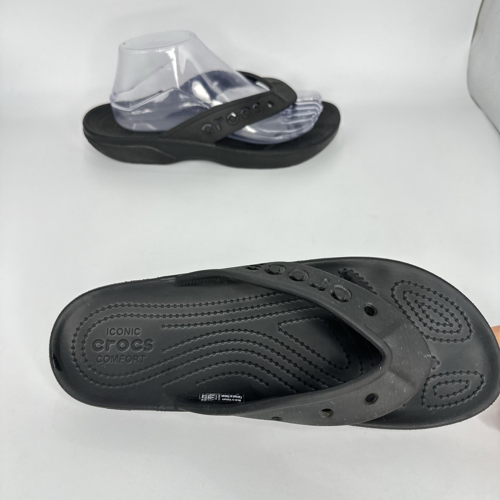 Crocs Sandals Baya II Flip Flop Black Slip On Women 9 US 210120
