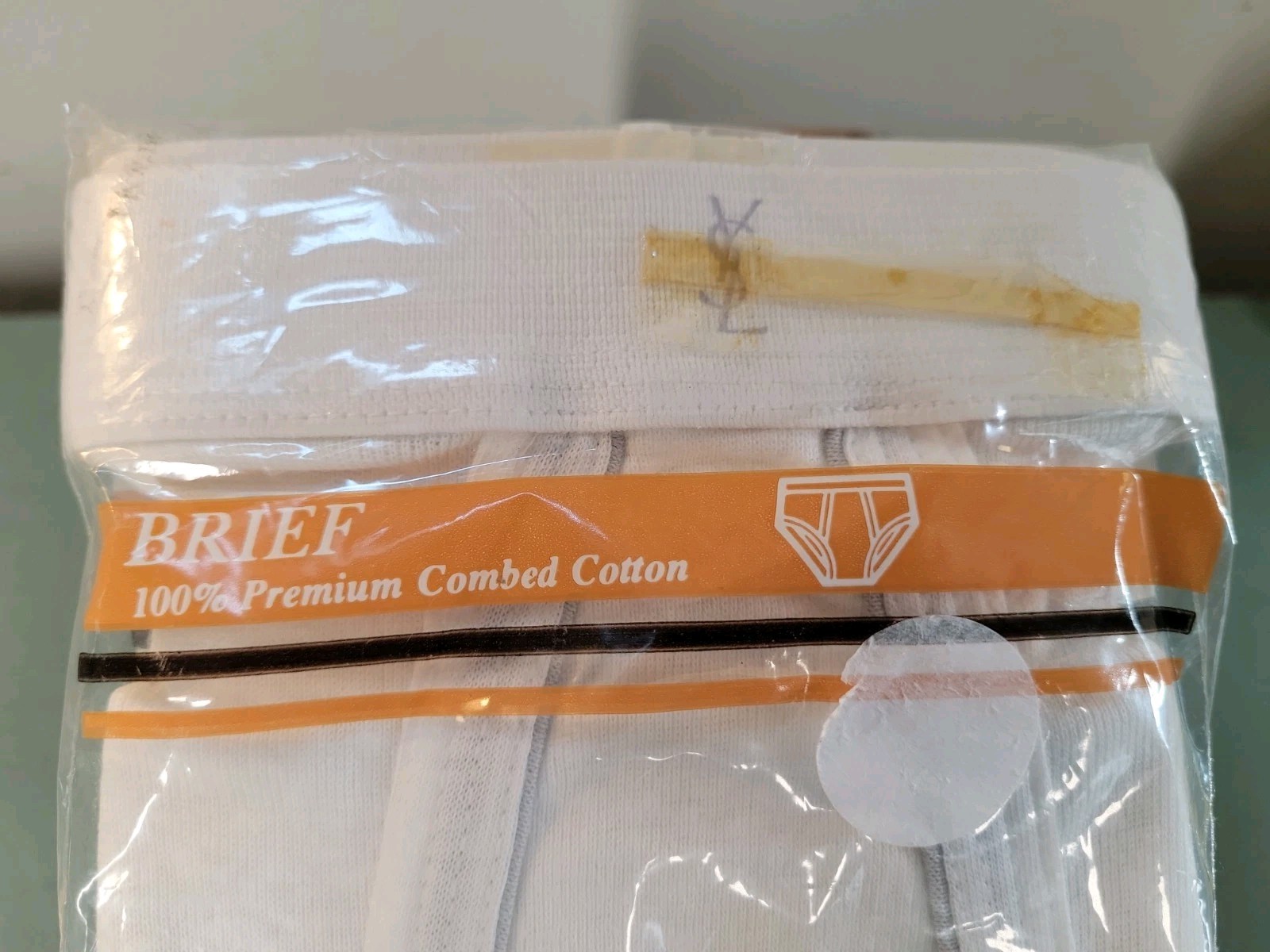 Vtg New YSL Yves Saint Laurent Briefs Underwear Cotton Mens Sz 38 Made USA 1981