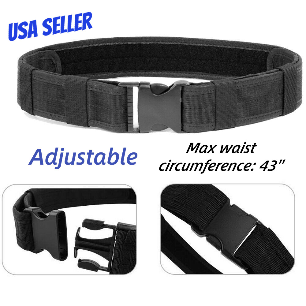 Tactical Military EDC Heavy Duty Belt Adjustable Quick Release Belt Police Belt