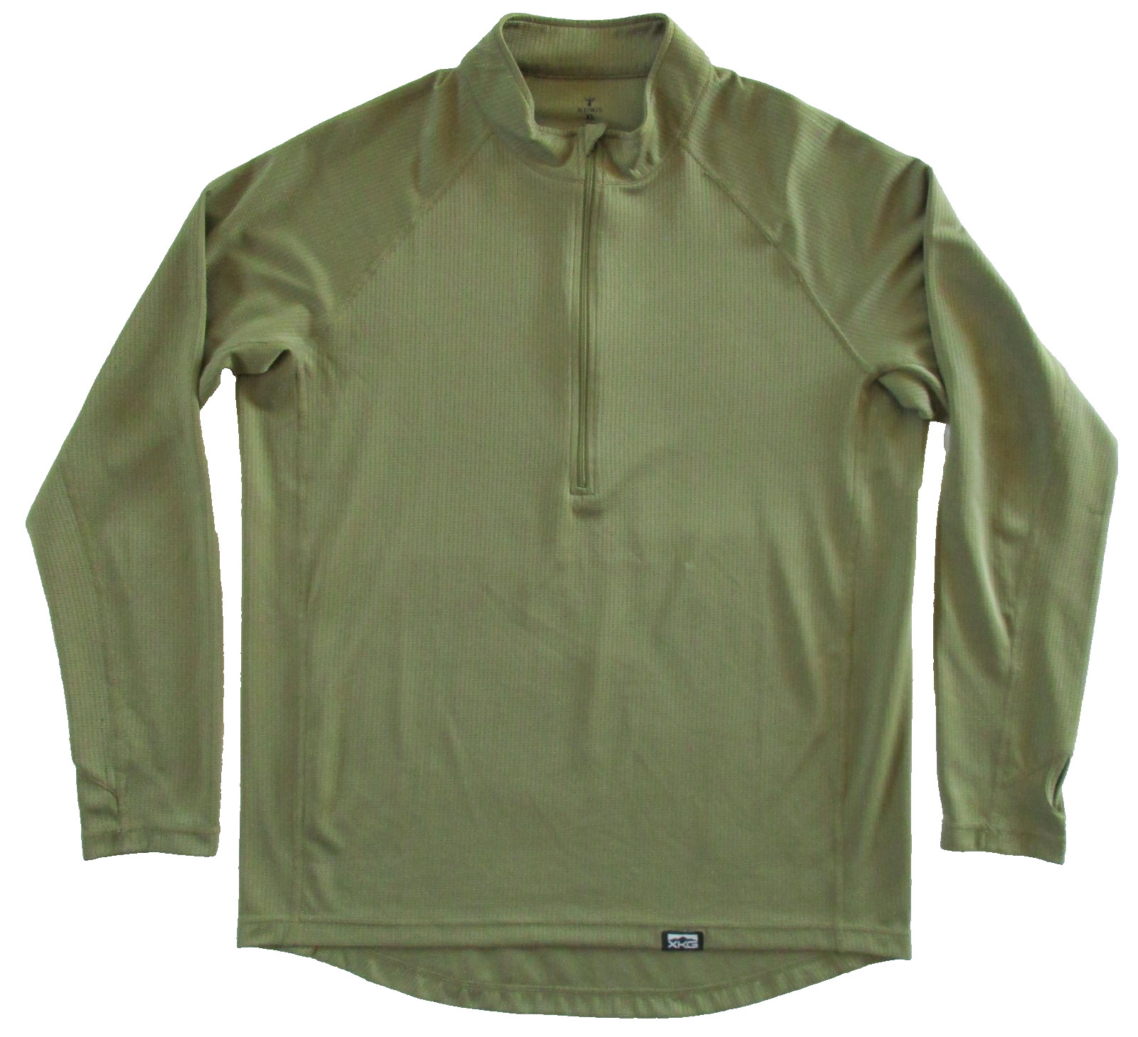Kings Camo Shirt Men’s XL XKG Base Layer 1/2 Zip Lightweight Waffle Knit Hunting