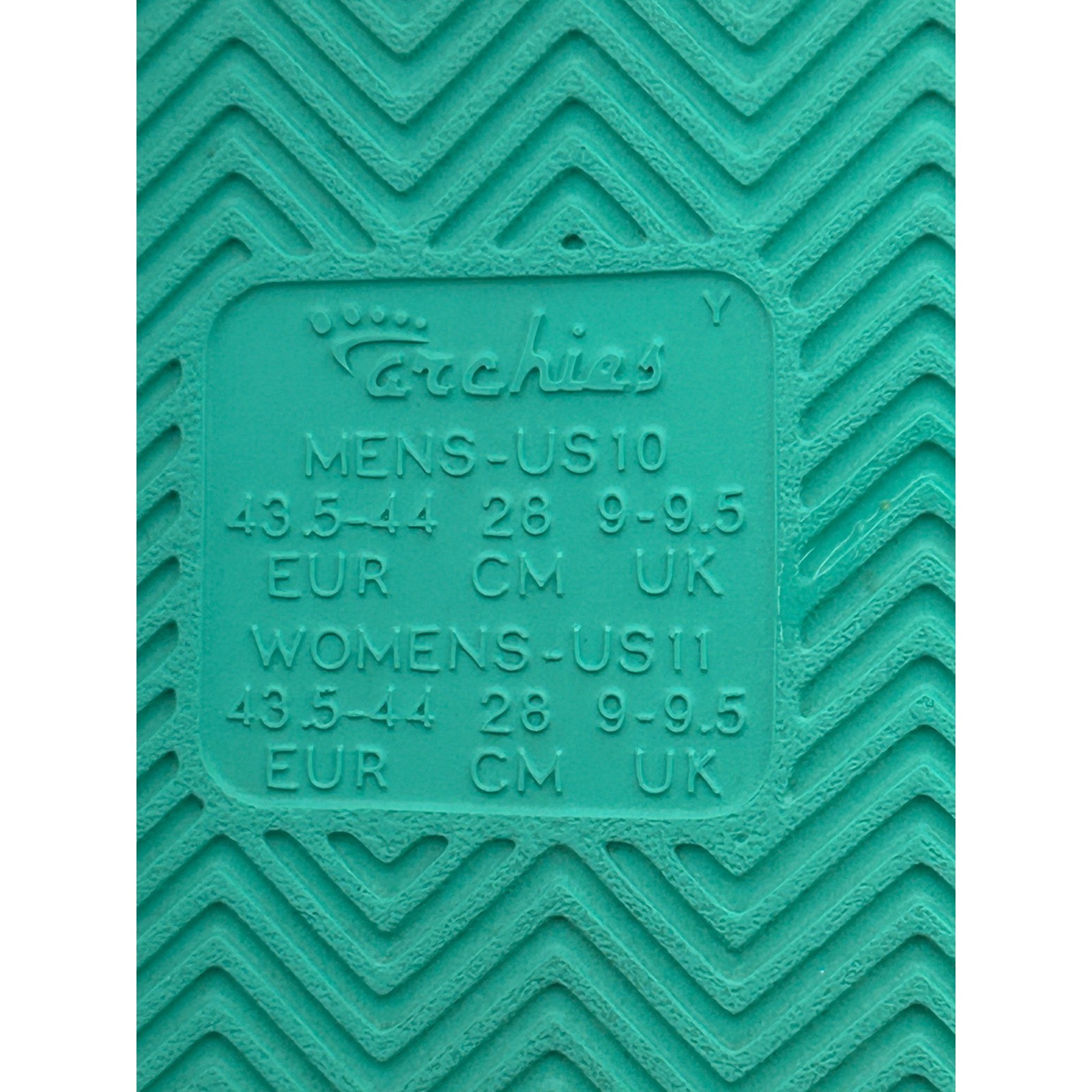 Archies Arch Support Flip Flops Mint Green Men 10 Women 11 Orthotic Sandals NEW