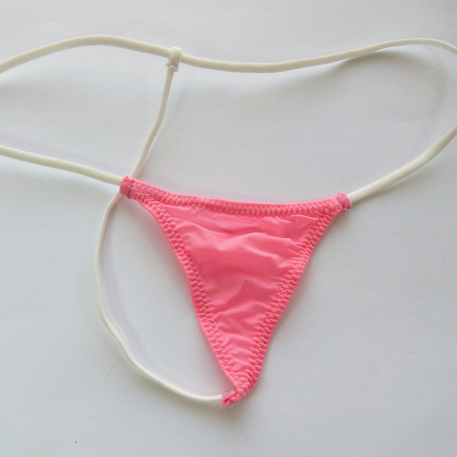 K7012 Mens String Thong Micro Flat Front Triangle Soft Semi C-thru for FUN