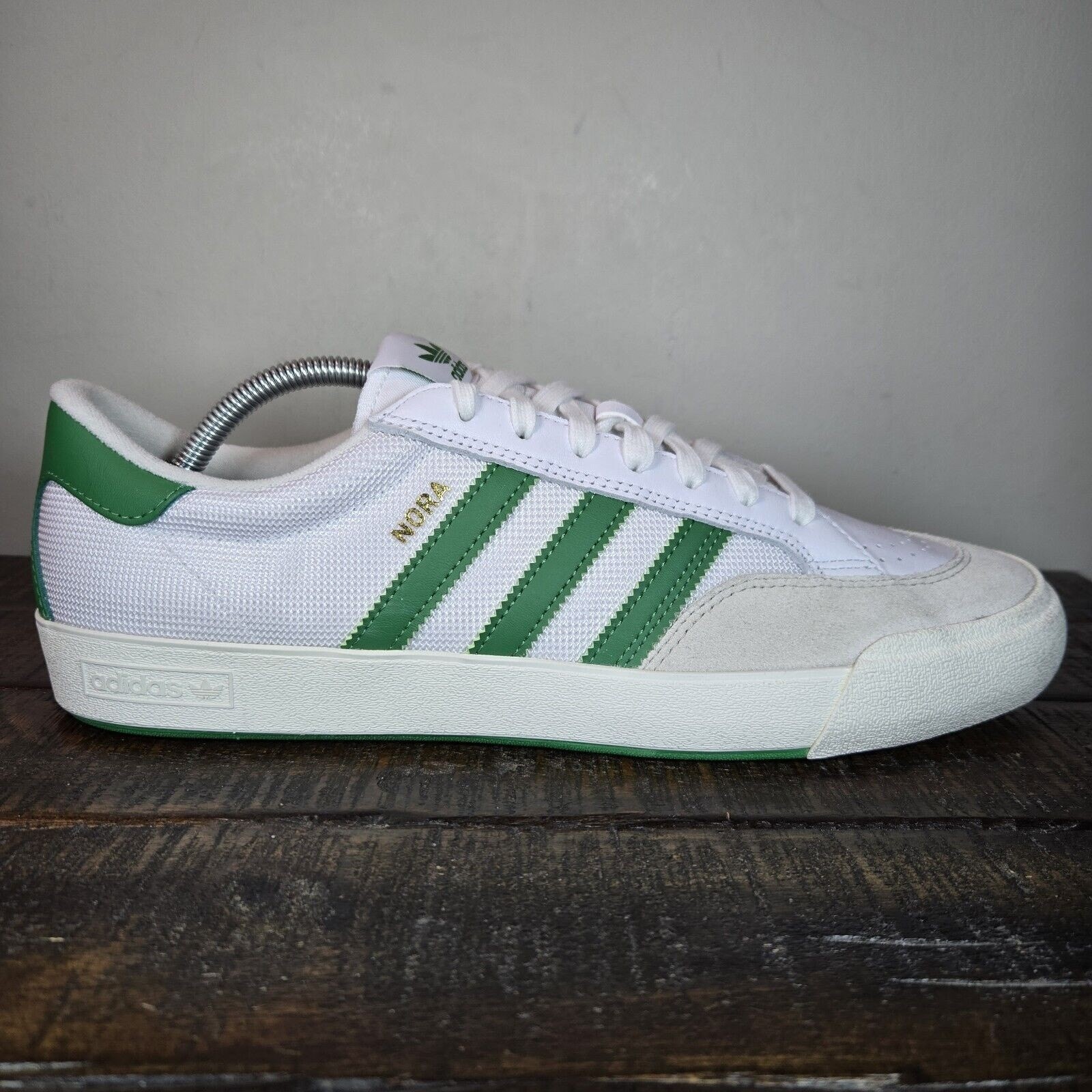 Adidas Nora Mens Size 11.5 Casual Sneakers Shoes Cloud White/Green GY6965
