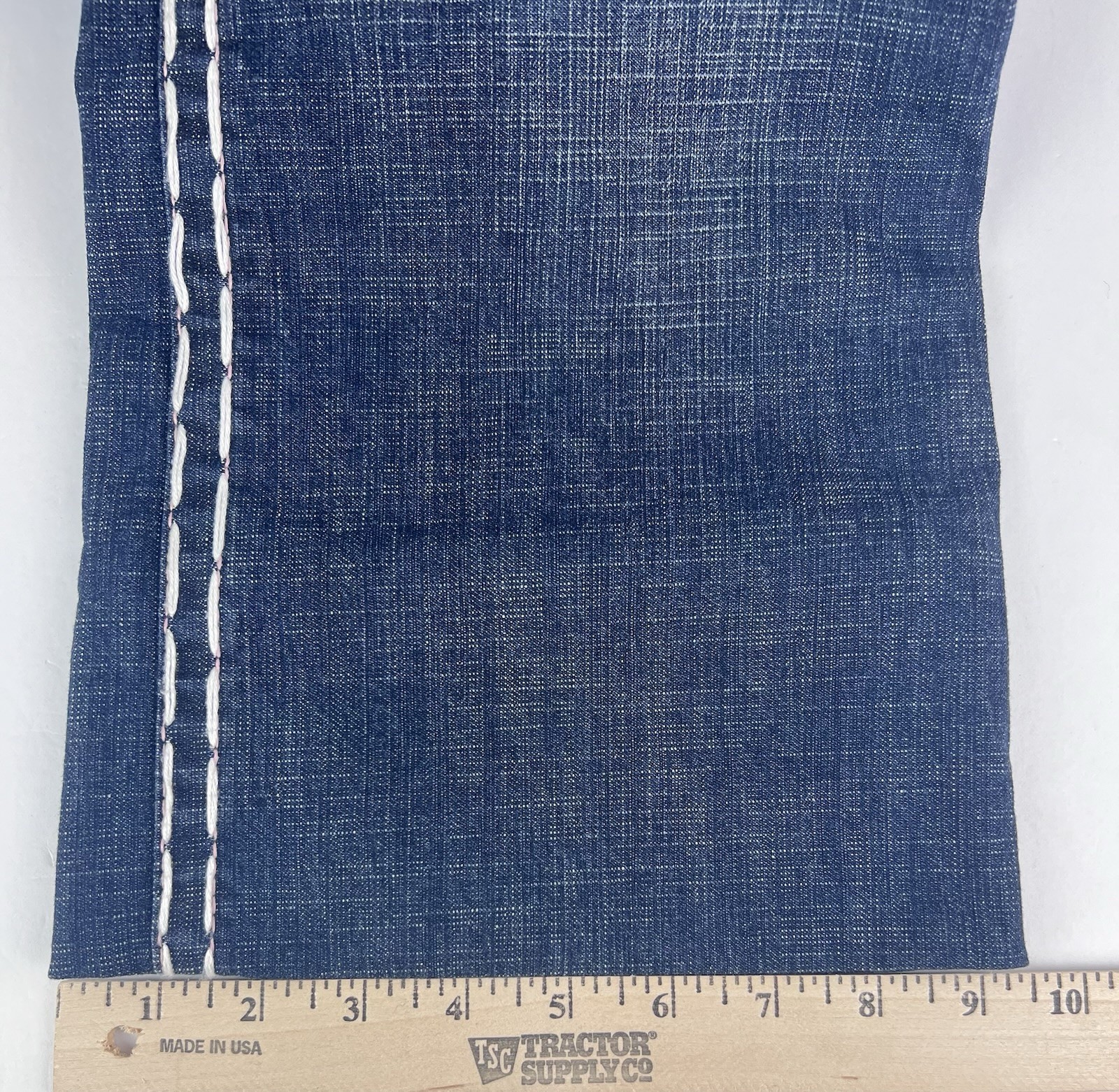 Laguna Beach Women’s Jeans Size 30 Blue Denim 33X32 Mid Rise Super Thick Stitch