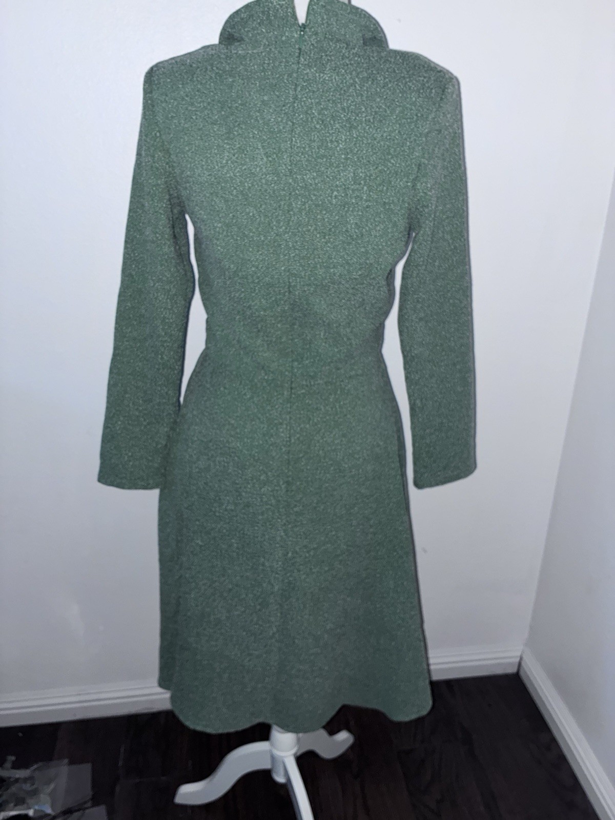 Tatyana Retro Rockabilly Judy Circle Frosted Dress Green S