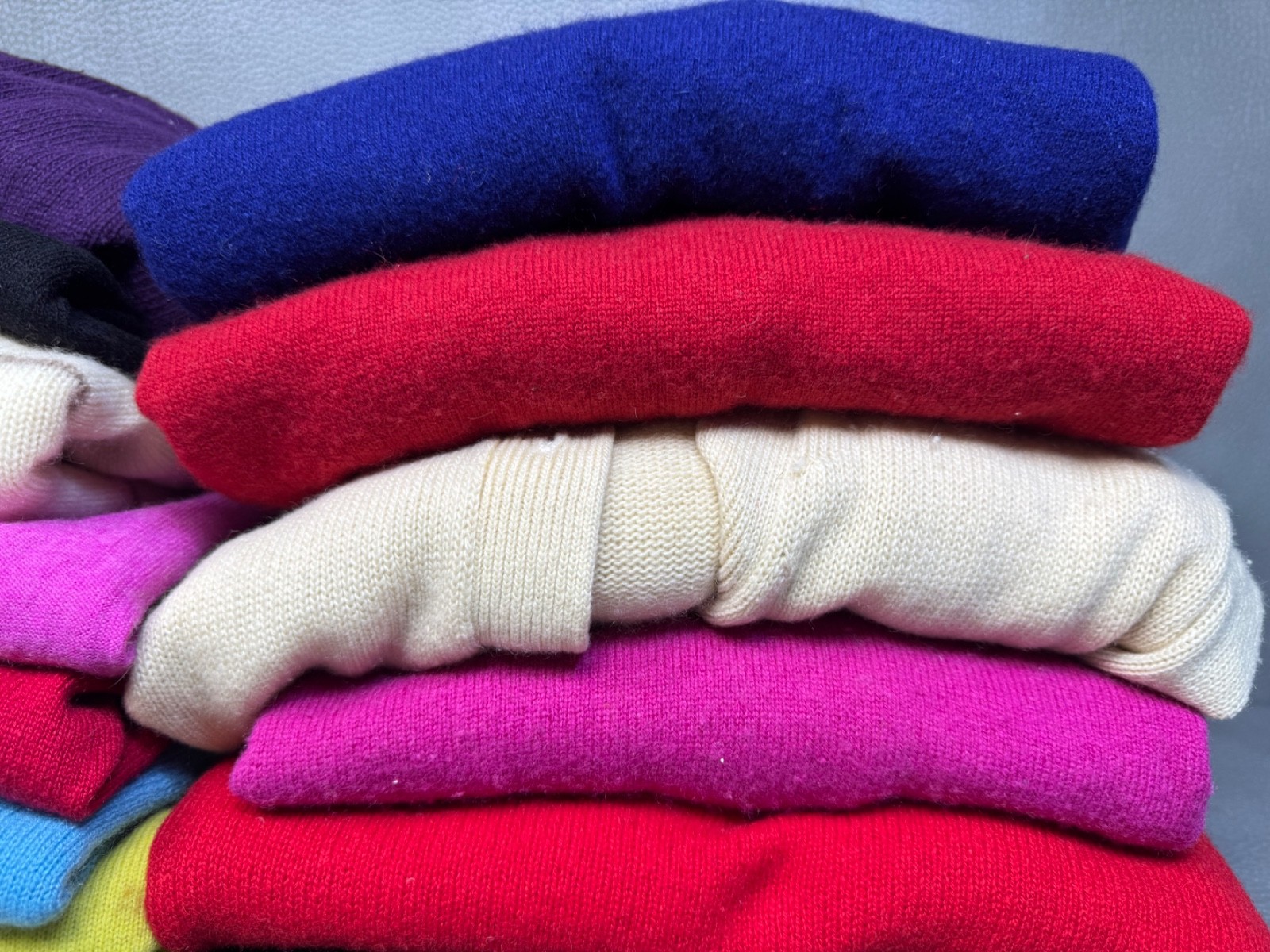 Lot of 14 100% Cashmere Sweaters Cutter Fabric Crafters Repurpose