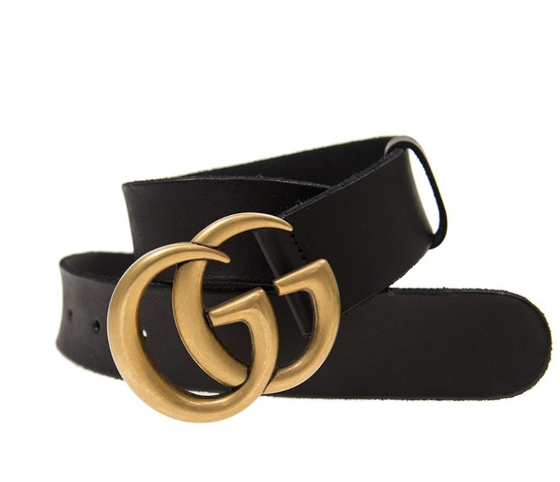 New Gucci Marmont Wide Belt w/ gold GG buckle size 80