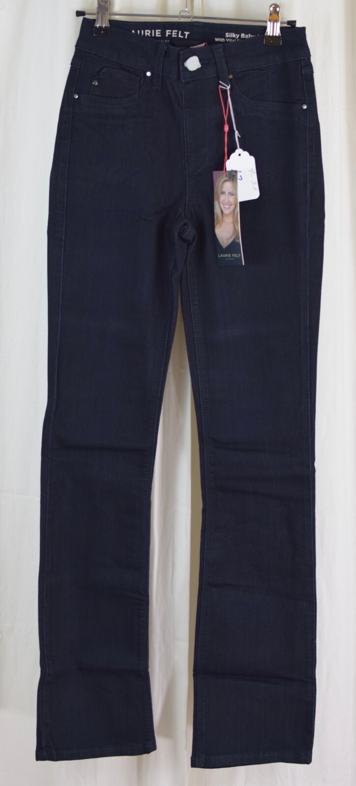 Laurie Felt Women’s Silky Stretch Denim Baby Bell Jean Indigo Blue Size 2XS