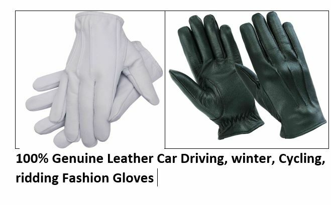 Unisex unlined Police Dressing Driving Fashion soft Sheep 100% Leather Gloves