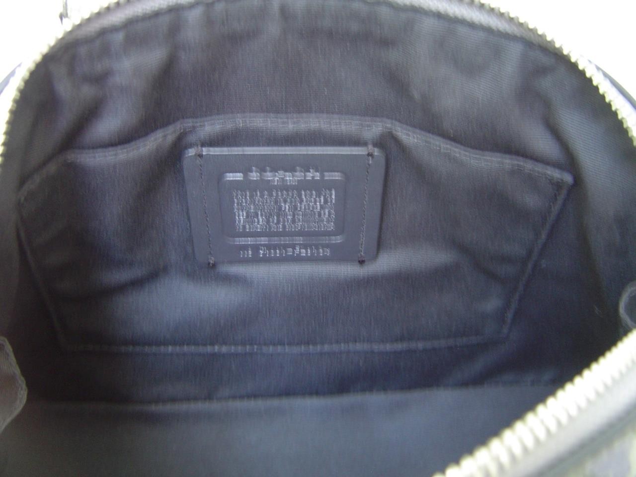 AUTHENTIC COACH SILVER GLITTER PATENT LEATHER MINI SIERRA SATCHEL #29134 EUC/LN