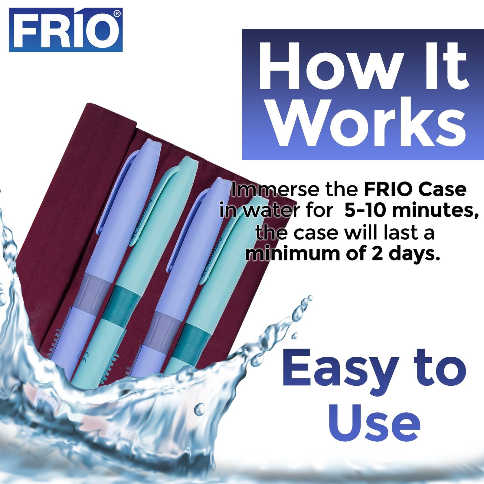 FRIO XL Insulin Cooling Wallet – Keeps Medication Cool 45+ Hours, No Ice