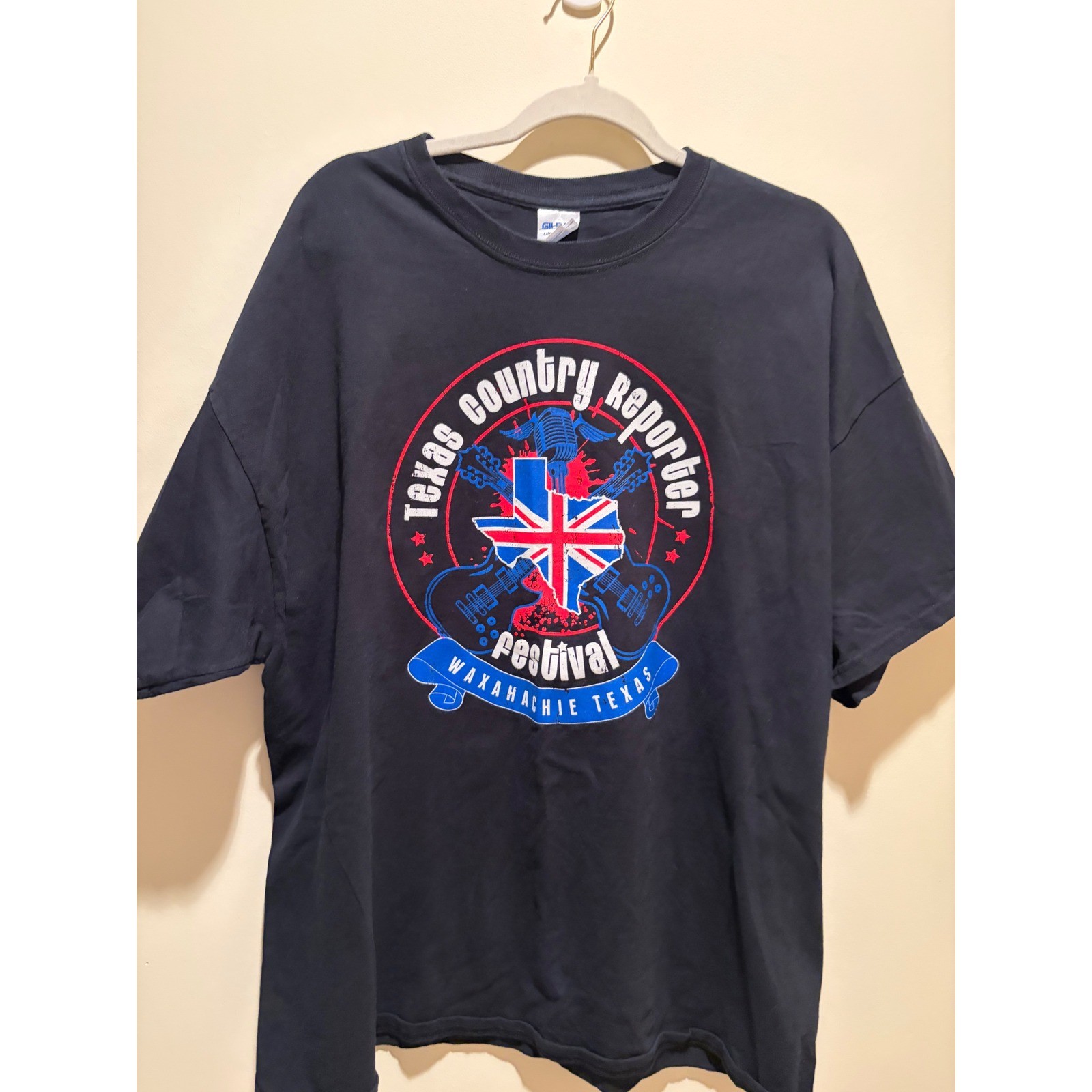Gildan Texas Country Reporter Festival 2013 Waxahachie TX T-Shirt Mens 2XL Black