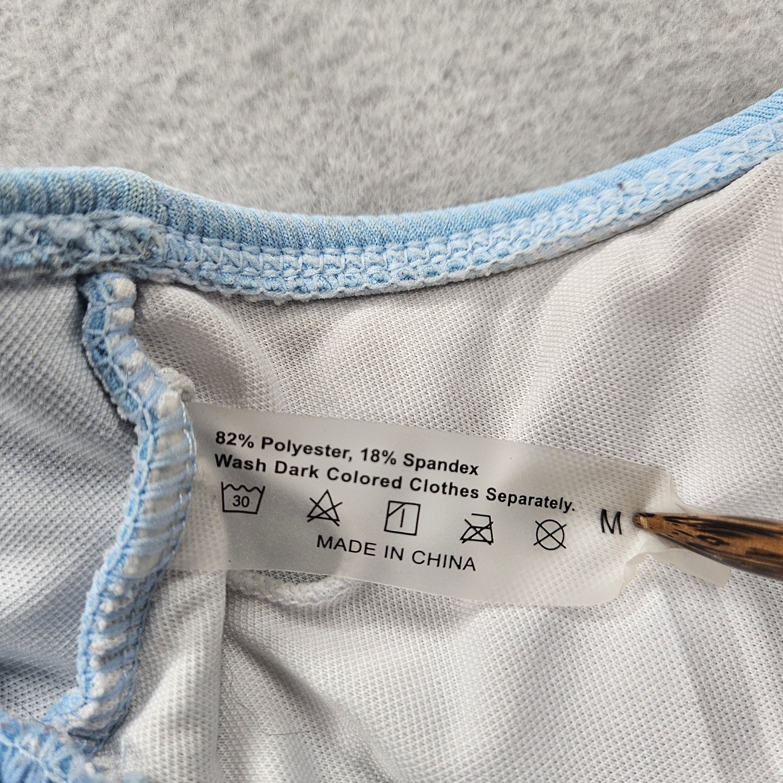 No Brand Women’s Medium Light Blue Two Piece Swimsuit