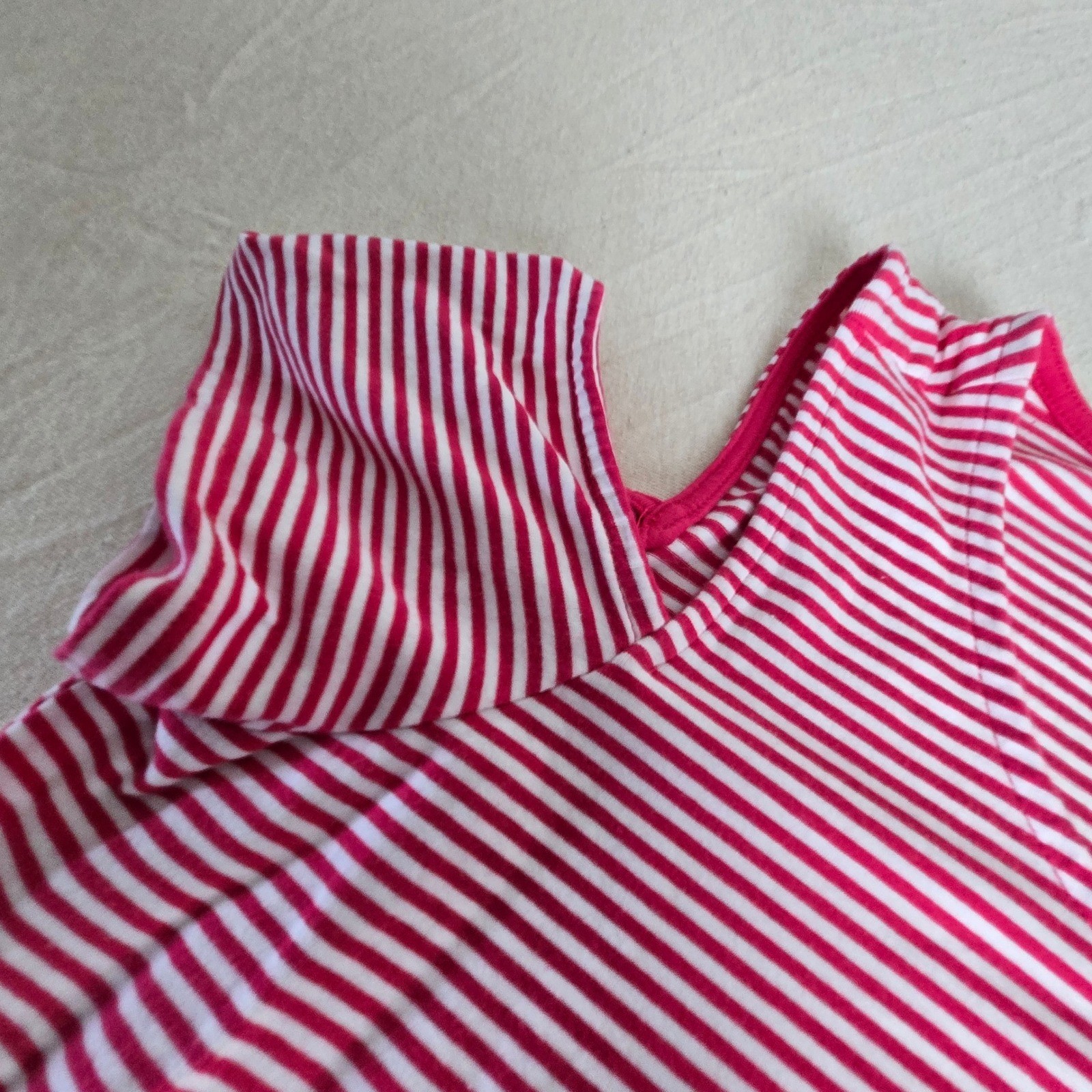 Michael Michael Kors Pink White Striped Cold Shoulder Womens shirt Medium