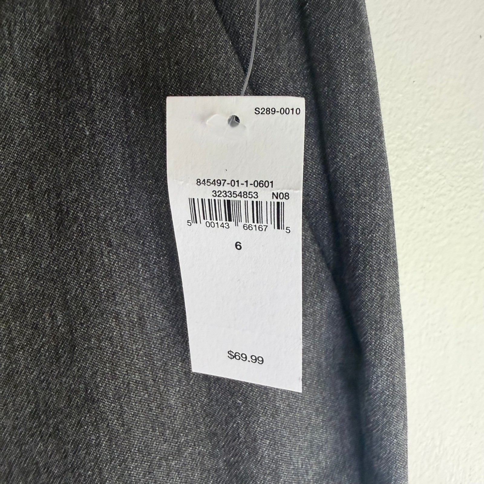 Gap Womens Charcoal Gray Heather Tailored Flare Dress Pants Size 6 NWT