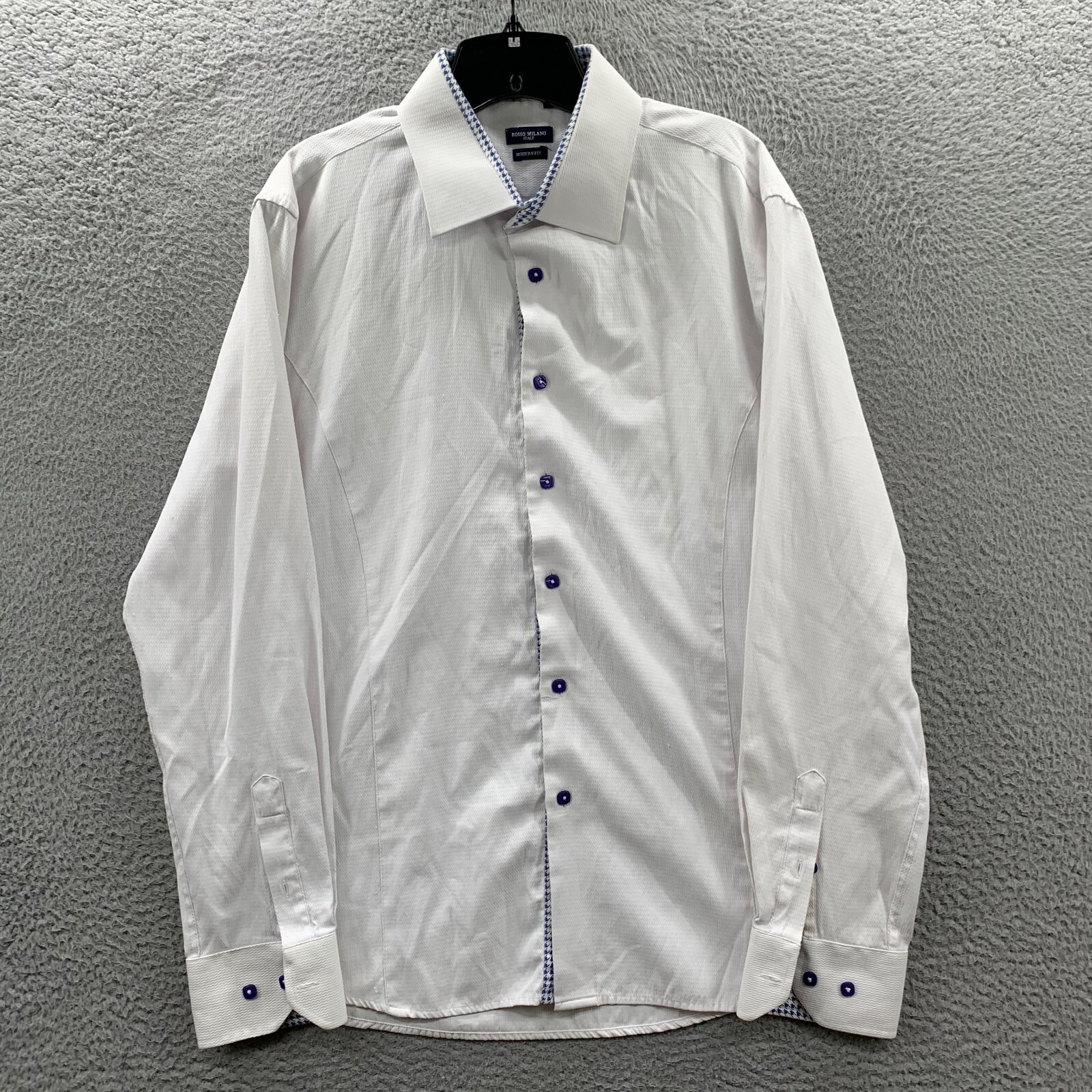 ROSSO MILANO Shirt Mens XL Button Up Italy