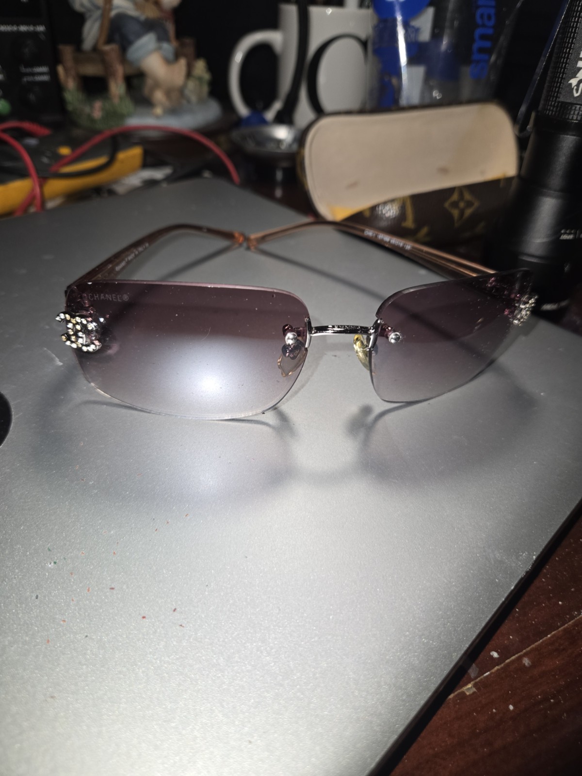 Chanel Sunglasses Rimless CH6-1 167/6M 65D16 120