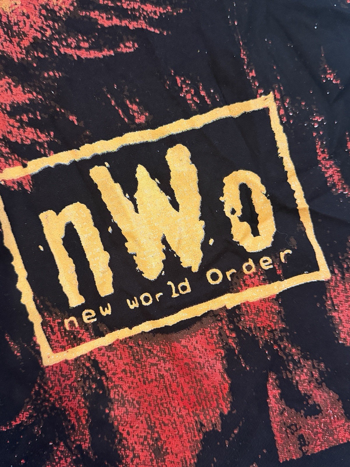 VANTE all Over Print Wolf Pak NWO Tshirt 3x Vintage Wresting 3XL Tee Shirt Wwe
