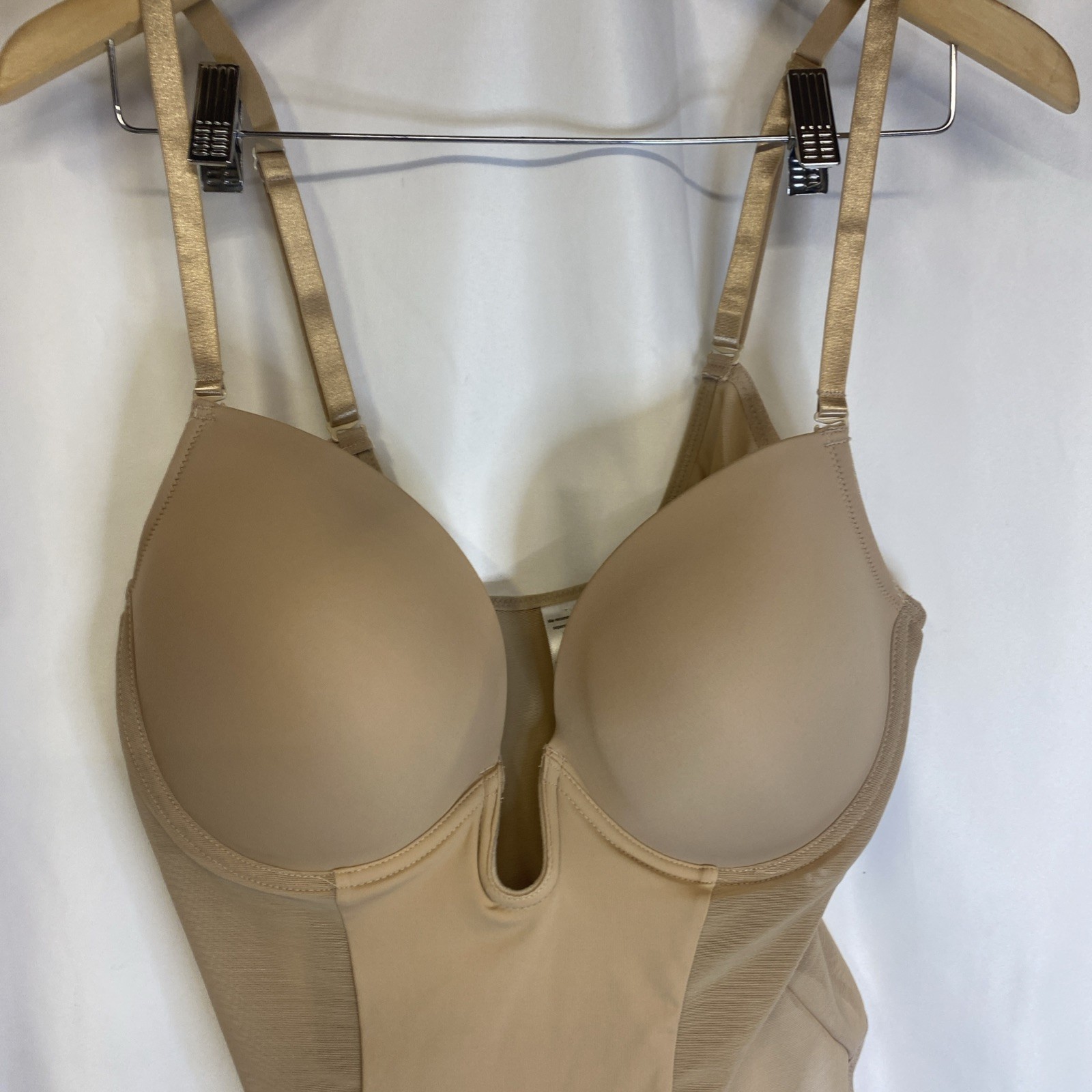 shaperin one piece shapewear beige size 2xl new thong