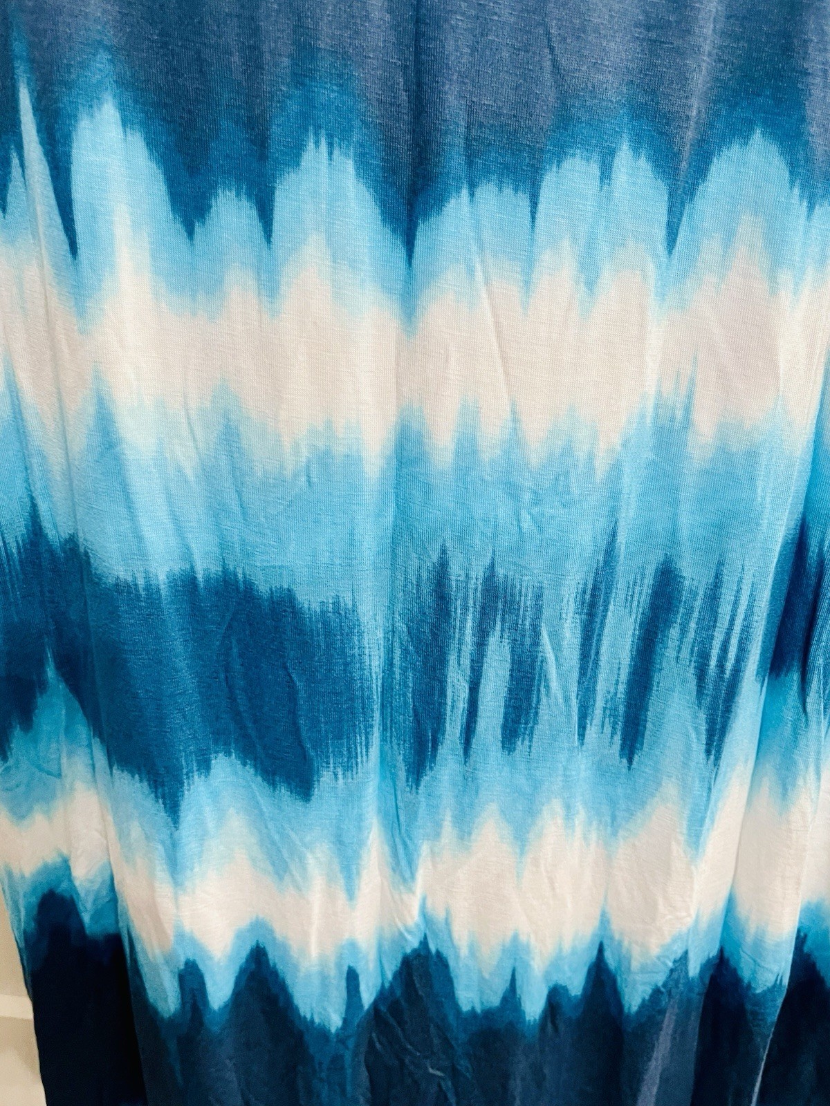 a.n.a Blue White Tie Dye Stretch Knit Maxi Skirt Women Casual Beach NWT